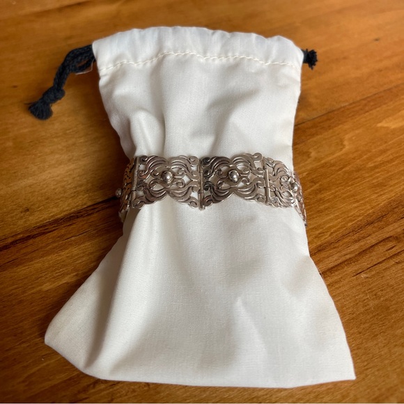 Vintage Silver open-work bracelet from Mexico (925 stamped silver) - Picture 4 of 7